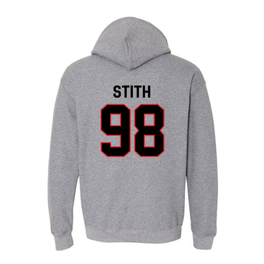 Davidson - NCAA Football : Jeramy Stith - Classic Fashion Shersey Hooded Sweatshirt-1
