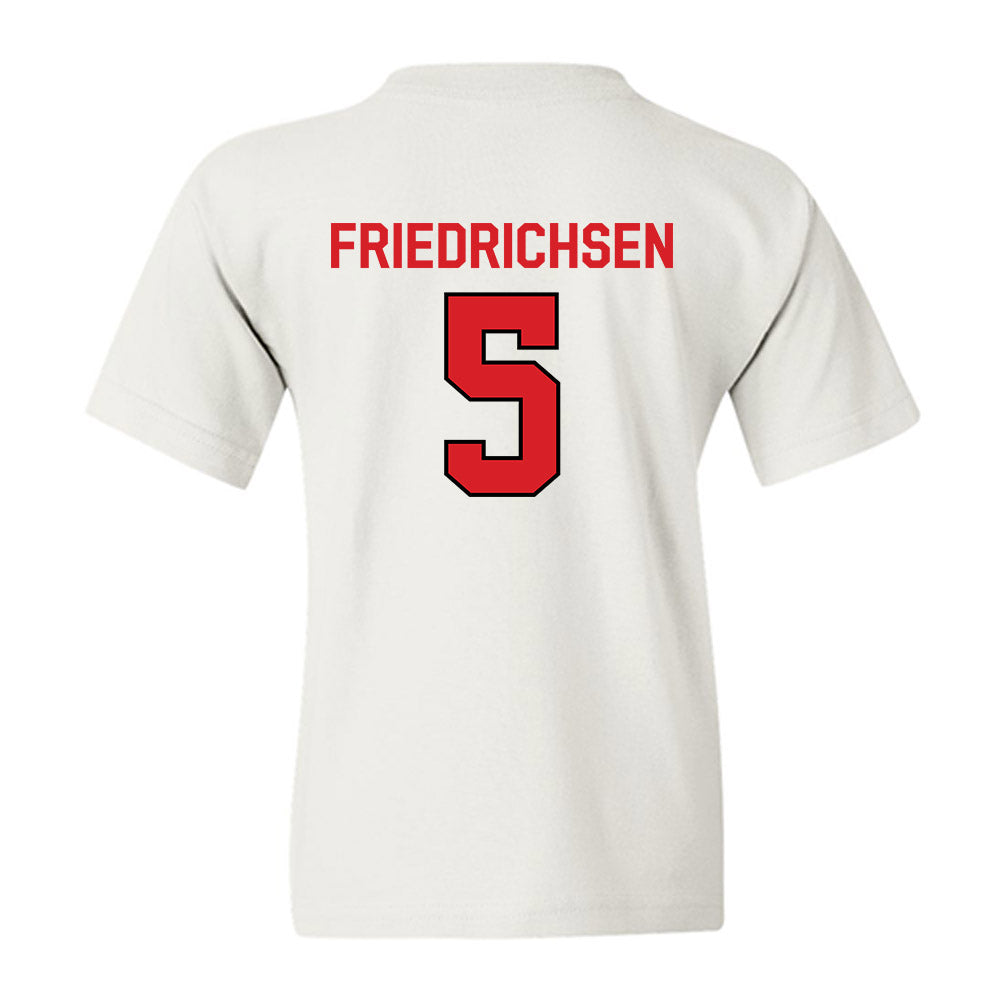 Davidson - NCAA Men's Basketball : Parker Friedrichsen - Classic Fashion Shersey Youth T-Shirt-1