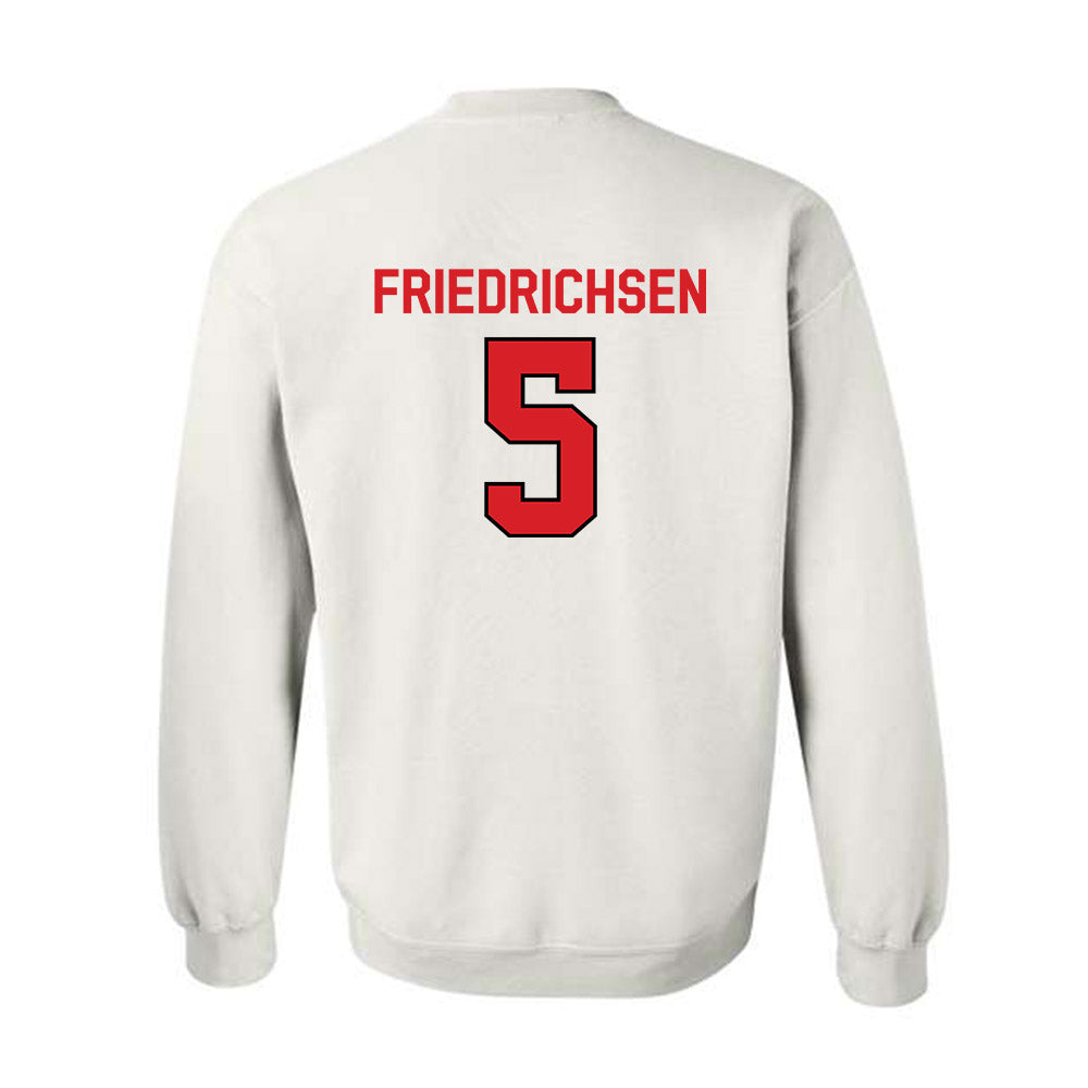 Davidson - NCAA Men's Basketball : Parker Friedrichsen - Classic Fashion Shersey Crewneck Sweatshirt-1