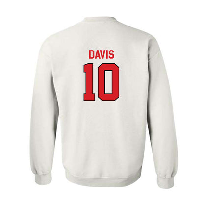 Davidson - NCAA Men's Basketball : Malik Davis - Classic Fashion Shersey Crewneck Sweatshirt-1