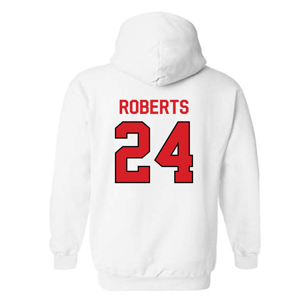 Davidson - NCAA Men's Basketball : JaQualon Roberts - Classic Fashion Shersey Hooded Sweatshirt-1
