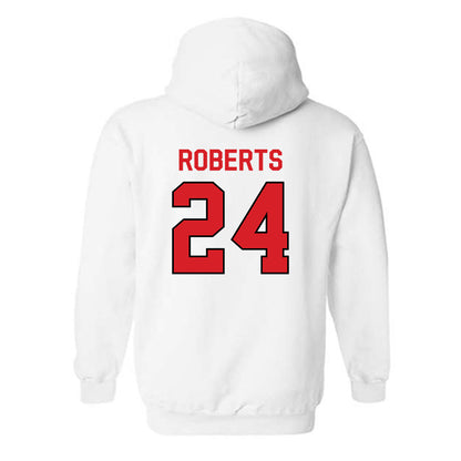 Davidson - NCAA Men's Basketball : JaQualon Roberts - Classic Fashion Shersey Hooded Sweatshirt-1