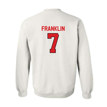 Davidson - NCAA Football : Jim Franklin - Classic Fashion Shersey Crewneck Sweatshirt-1