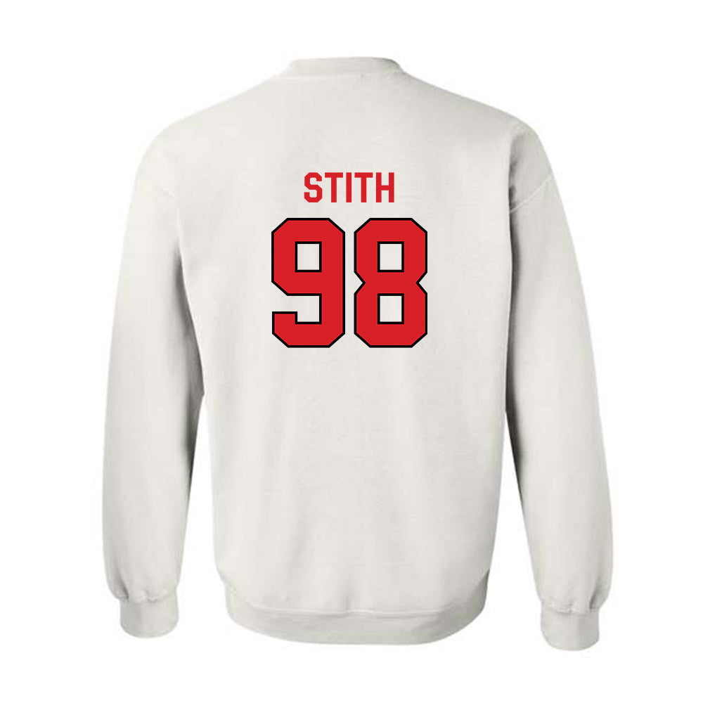 Davidson - NCAA Football : Jeramy Stith - Classic Fashion Shersey Crewneck Sweatshirt-1