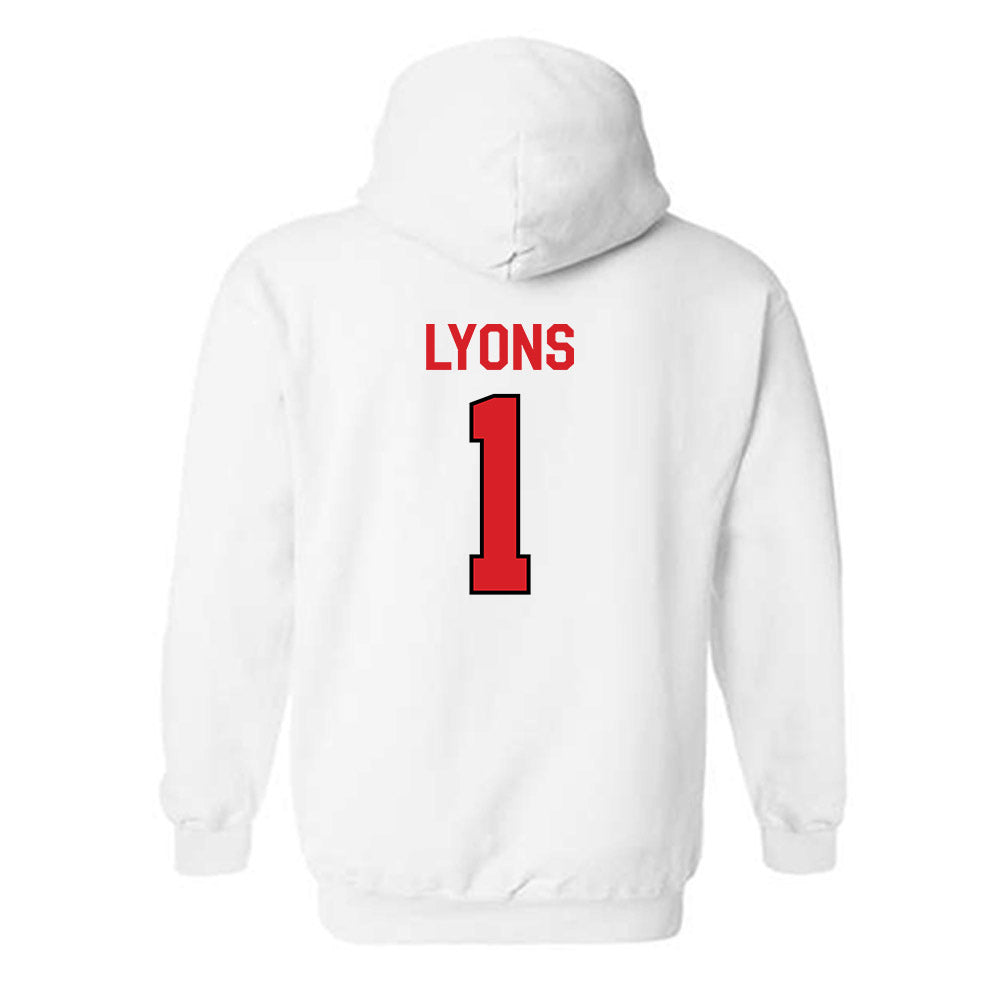 Davidson - NCAA Football : Christian Lyons - Classic Fashion Shersey Hooded Sweatshirt-1