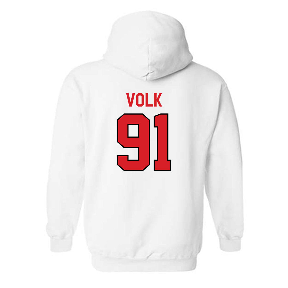 Davidson - NCAA Football : Will Volk - Classic Fashion Shersey Hooded Sweatshirt-1