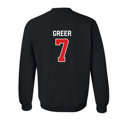 Davidson - NCAA Men's Basketball : RJ Greer - Classic Fashion Shersey Crewneck Sweatshirt-1