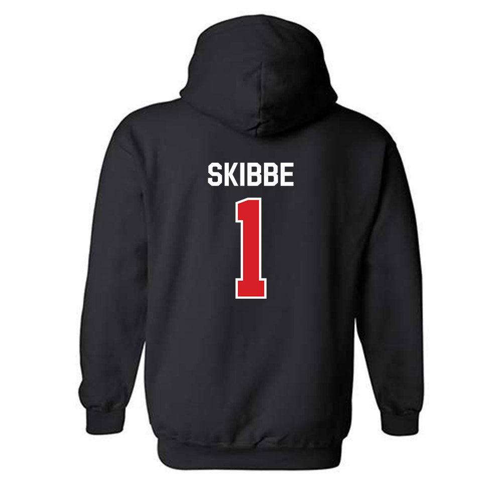 Davidson - NCAA Women's Lacrosse : Jenna Skibbe - Classic Fashion Shersey Hooded Sweatshirt-1