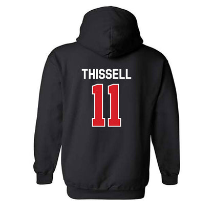 Davidson - NCAA Men's Soccer : Matthew Thissell - Classic Fashion Shersey Hooded Sweatshirt-1