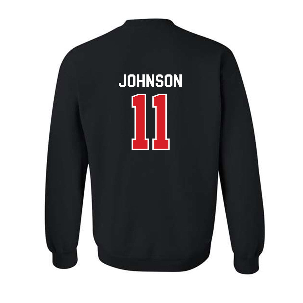 Davidson - NCAA Football : Tre Johnson - Classic Fashion Shersey Crewneck Sweatshirt-1