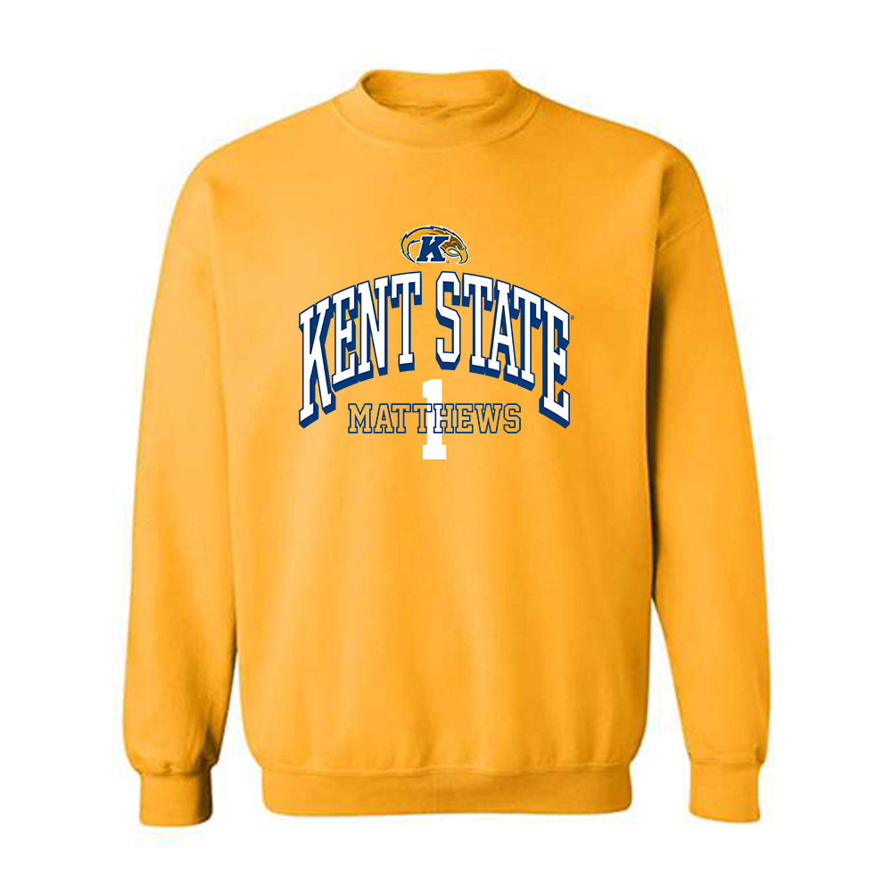 Kent State - NCAA Baseball : Luke Matthews - Classic Fashion Shersey Crewneck Sweatshirt-0
