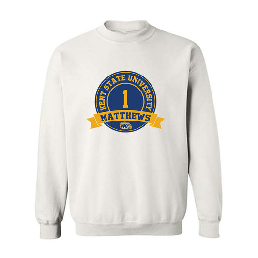 Kent State - NCAA Baseball : Luke Matthews - Classic Fashion Shersey Crewneck Sweatshirt-0