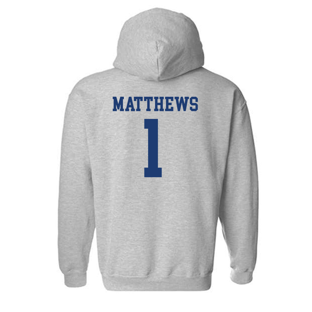 Kent State - NCAA Baseball : Luke Matthews - Classic Fashion Shersey Hooded Sweatshirt-1