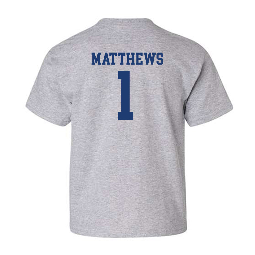 Kent State - NCAA Baseball : Luke Matthews - Classic Fashion Shersey Youth T-Shirt-1