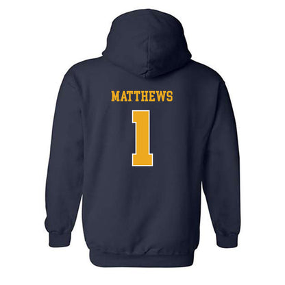 Kent State - NCAA Baseball : Luke Matthews - Classic Shersey Hooded Sweatshirt-1
