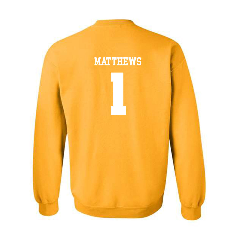 Kent State - NCAA Baseball : Luke Matthews - Classic Shersey Crewneck Sweatshirt-1