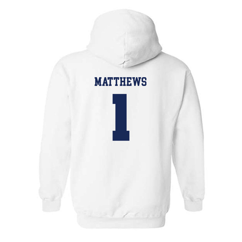 Kent State - NCAA Baseball : Luke Matthews - Classic Shersey Hooded Sweatshirt-1
