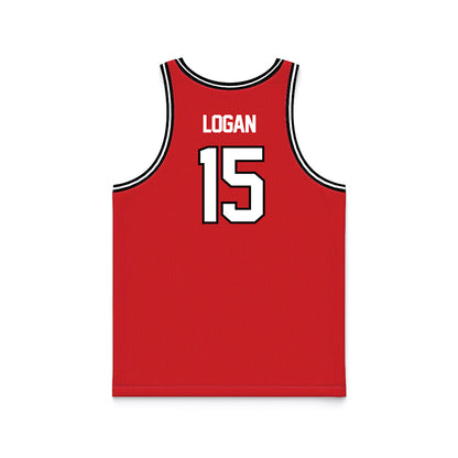 Davidson - NCAA Men's Basketball : Sean Logan - Red Basketball Jersey-1