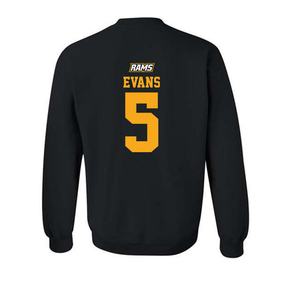 VCU - NCAA Men's Basketball : Barry Evans - Sports Shersey Crewneck Sweatshirt-1