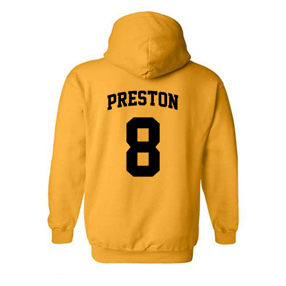VCU - NCAA Women's Basketball : Daija Preston - Sports Shersey Hooded Sweatshirt-1
