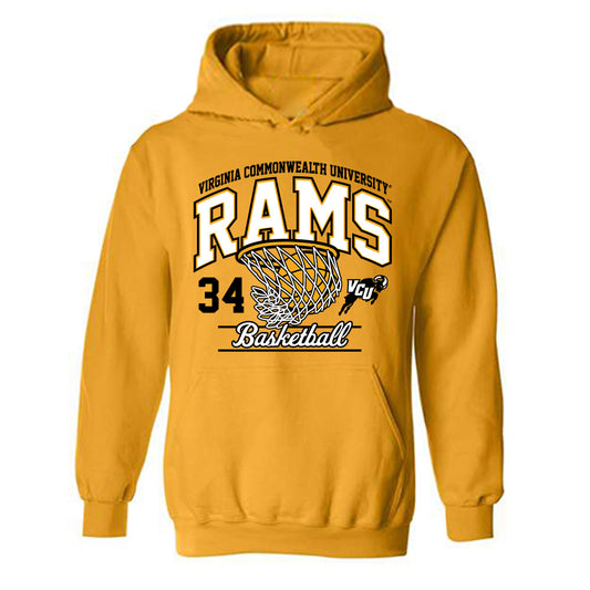 VCU - NCAA Women's Basketball : Katarina Knezevic - Sports Shersey Hooded Sweatshirt-0