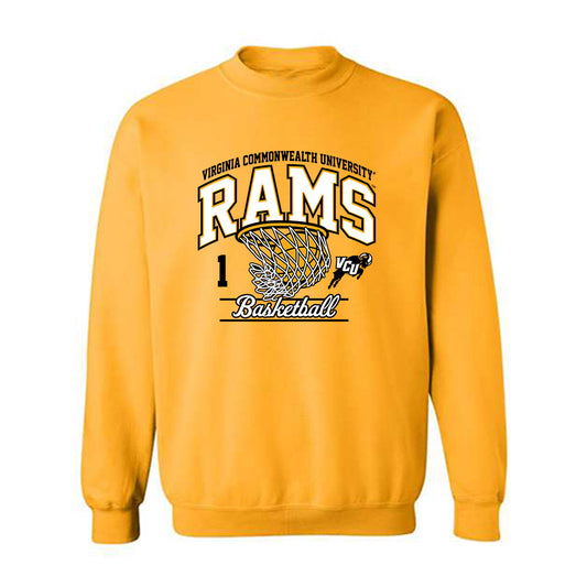 VCU - NCAA Men's Basketball : Nyk Lewis - Sports Shersey Crewneck Sweatshirt-0