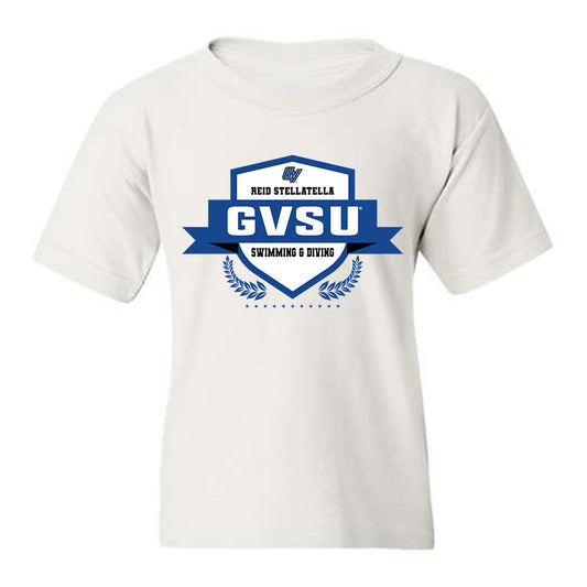 Grand Valley - NCAA Men's Swimming & Diving : Reid Stellatella - Classic Fashion Shersey Youth T-Shirt-0