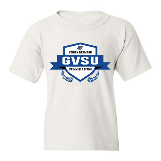Grand Valley - NCAA Men's Swimming & Diving : Keiran Rahmaan - Classic Fashion Shersey Youth T-Shirt-0