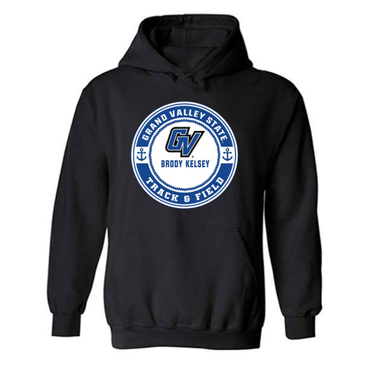 Grand Valley - NCAA Men's Track & Field : Brody Kelsey - Classic Fashion Shersey Hooded Sweatshirt-0
