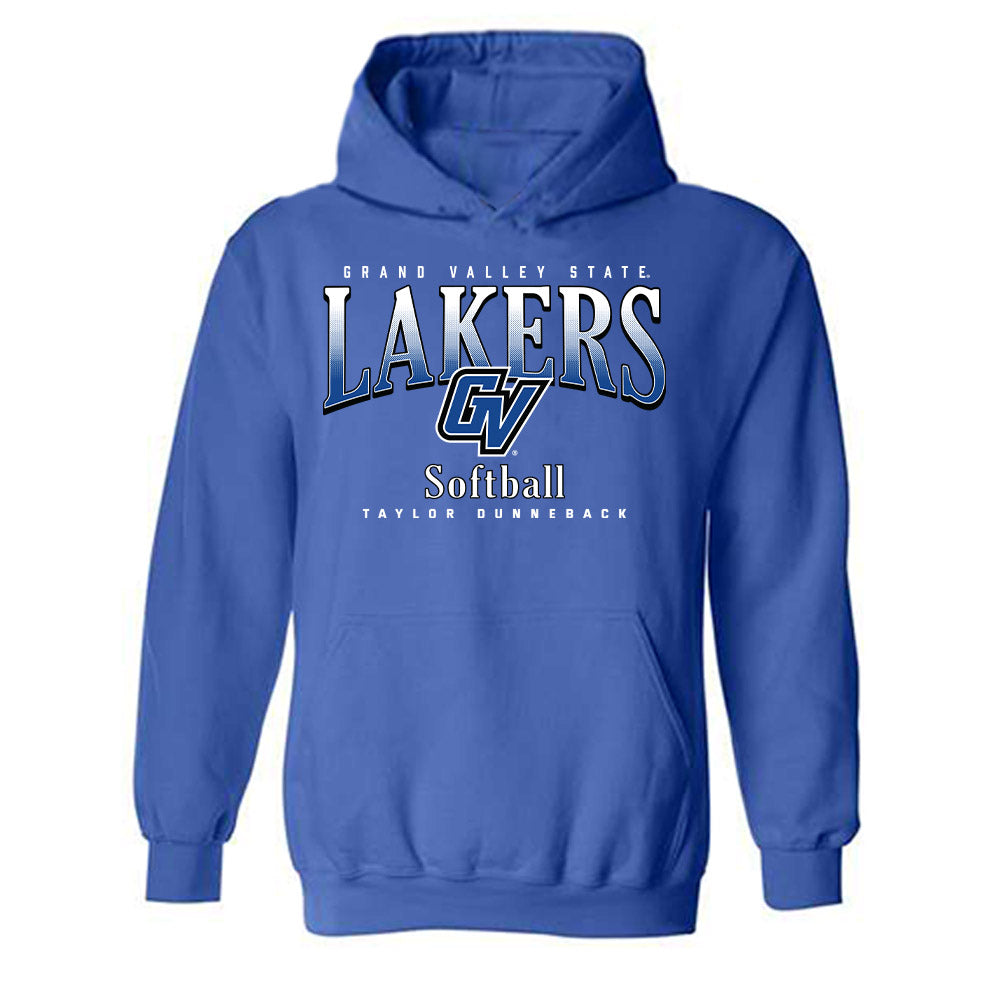 Grand Valley - NCAA Softball : Taylor Dunneback - Classic Fashion Shersey Hooded Sweatshirt-0
