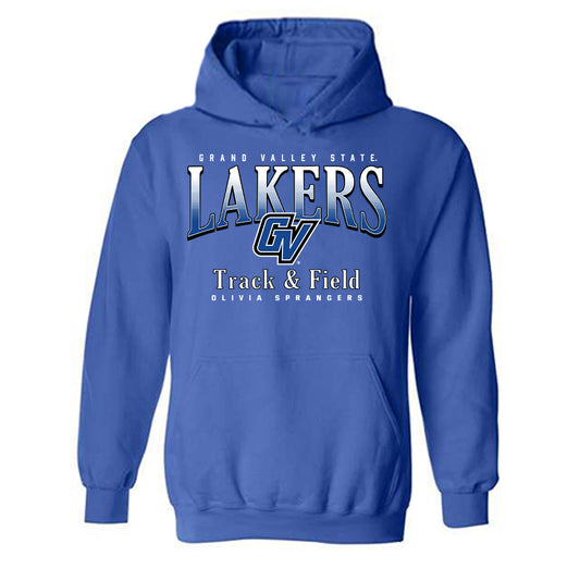 Grand Valley - NCAA Women's Track & Field : Olivia Sprangers - Classic Fashion Shersey Hooded Sweatshirt-0