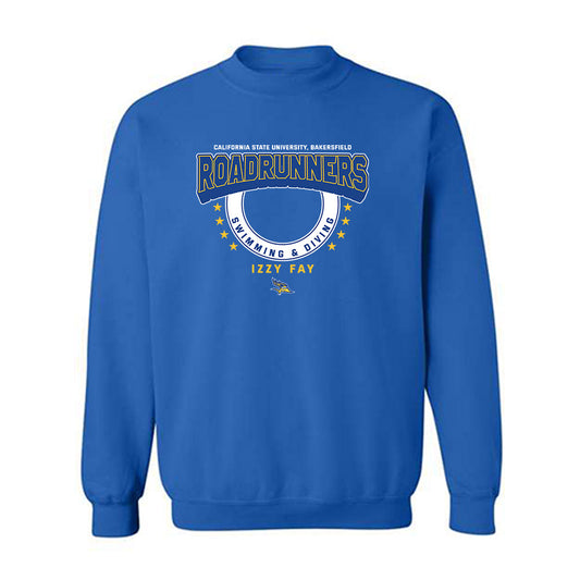 CSU Bakersfield - NCAA Women's Swimming & Diving : Izzy Fay - Classic Fashion Shersey Crewneck Sweatshirt-0