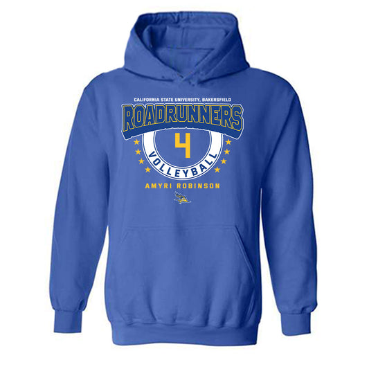CSU Bakersfield - NCAA Women's Volleyball : Amyri Robinson - Classic Fashion Shersey Hooded Sweatshirt-0
