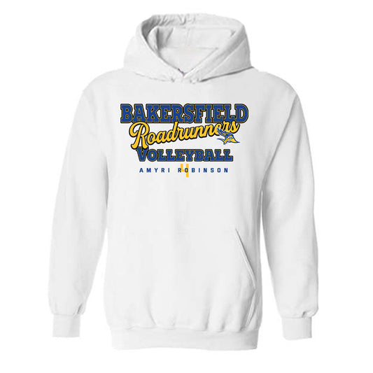 CSU Bakersfield - NCAA Women's Volleyball : Amyri Robinson - Classic Fashion Shersey Hooded Sweatshirt-0