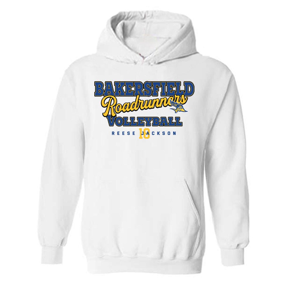 CSU Bakersfield - NCAA Women's Volleyball : Reese Jackson - Classic Fashion Shersey Hooded Sweatshirt-0