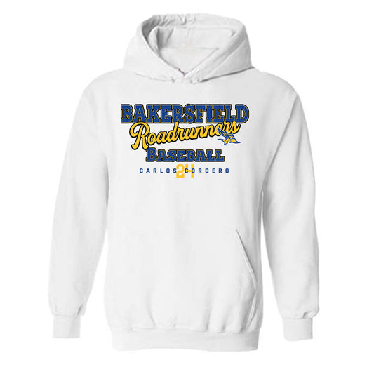 CSU Bakersfield - NCAA Baseball : Carlos Cordero - Classic Fashion Shersey Hooded Sweatshirt-0