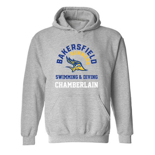 CSU Bakersfield - NCAA Men's Swimming & Diving : Justin Chamberlain - Classic Fashion Shersey Hooded Sweatshirt-0