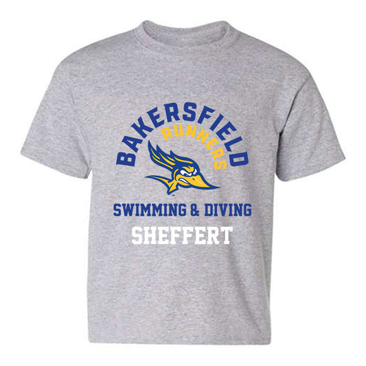 CSU Bakersfield - NCAA Men's Swimming & Diving : Tanner Sheffert - Classic Fashion Shersey Youth T-Shirt-0