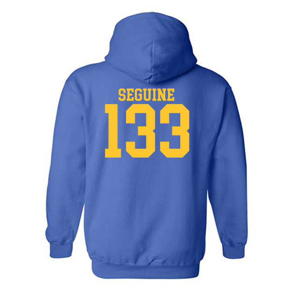 CSU Bakersfield - NCAA Wrestling : Rider Seguine - Classic Shersey Hooded Sweatshirt-1