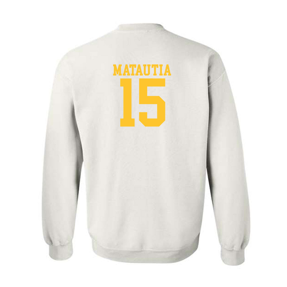 CSU Bakersfield - NCAA Beach Volleyball : Aensley Matautia - Classic Shersey Crewneck Sweatshirt-1