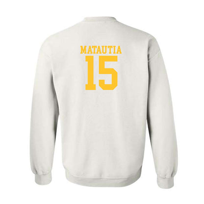 CSU Bakersfield - NCAA Beach Volleyball : Aensley Matautia - Classic Shersey Crewneck Sweatshirt-1
