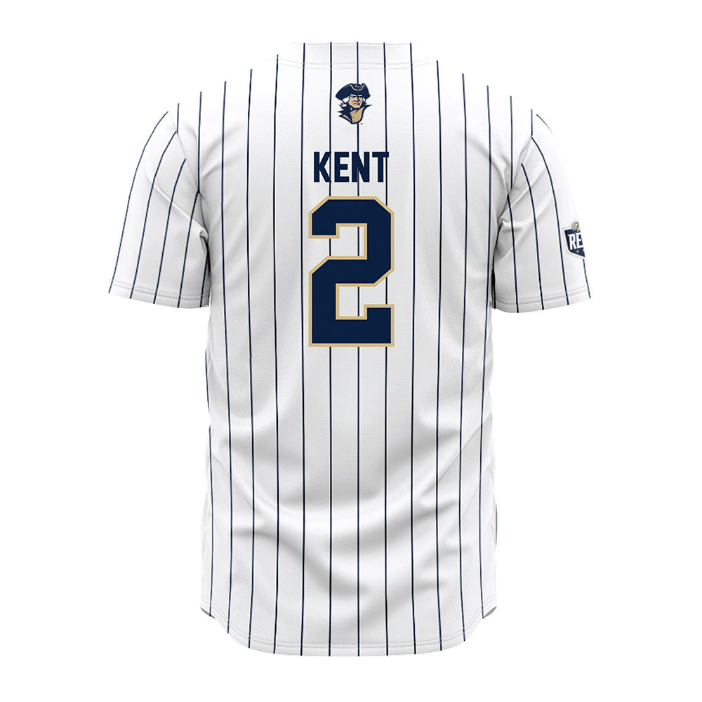 GWU - NCAA Baseball : Jack Kent - White Pinstripe Jersey-1