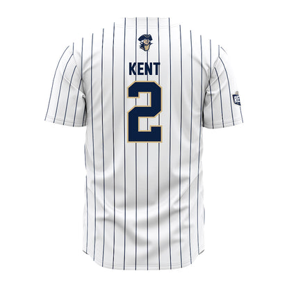 GWU - NCAA Baseball : Jack Kent - White Pinstripe Jersey-1