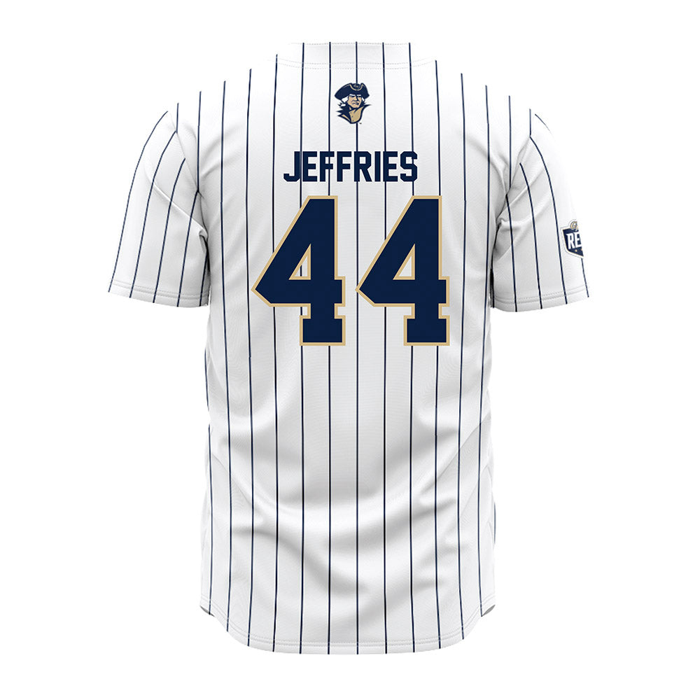 GWU - NCAA Baseball : Graham Jeffries - White Pinstripe Jersey-1