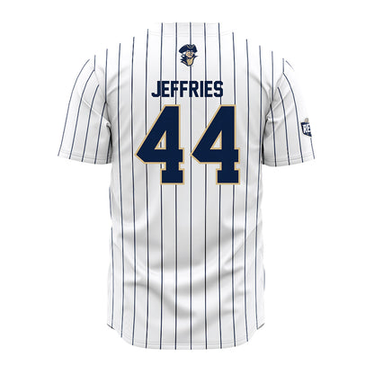 GWU - NCAA Baseball : Graham Jeffries - White Pinstripe Jersey-1