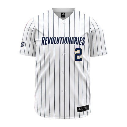 GWU - NCAA Baseball : Jack Kent - White Pinstripe Jersey-0