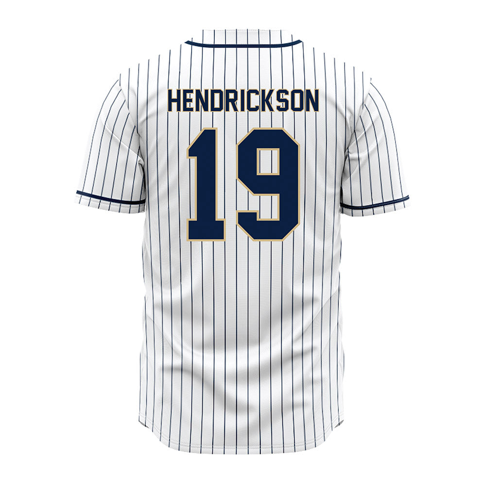 GWU - NCAA Softball : Katie Hendrickson - White Pinstripe Jersey-1