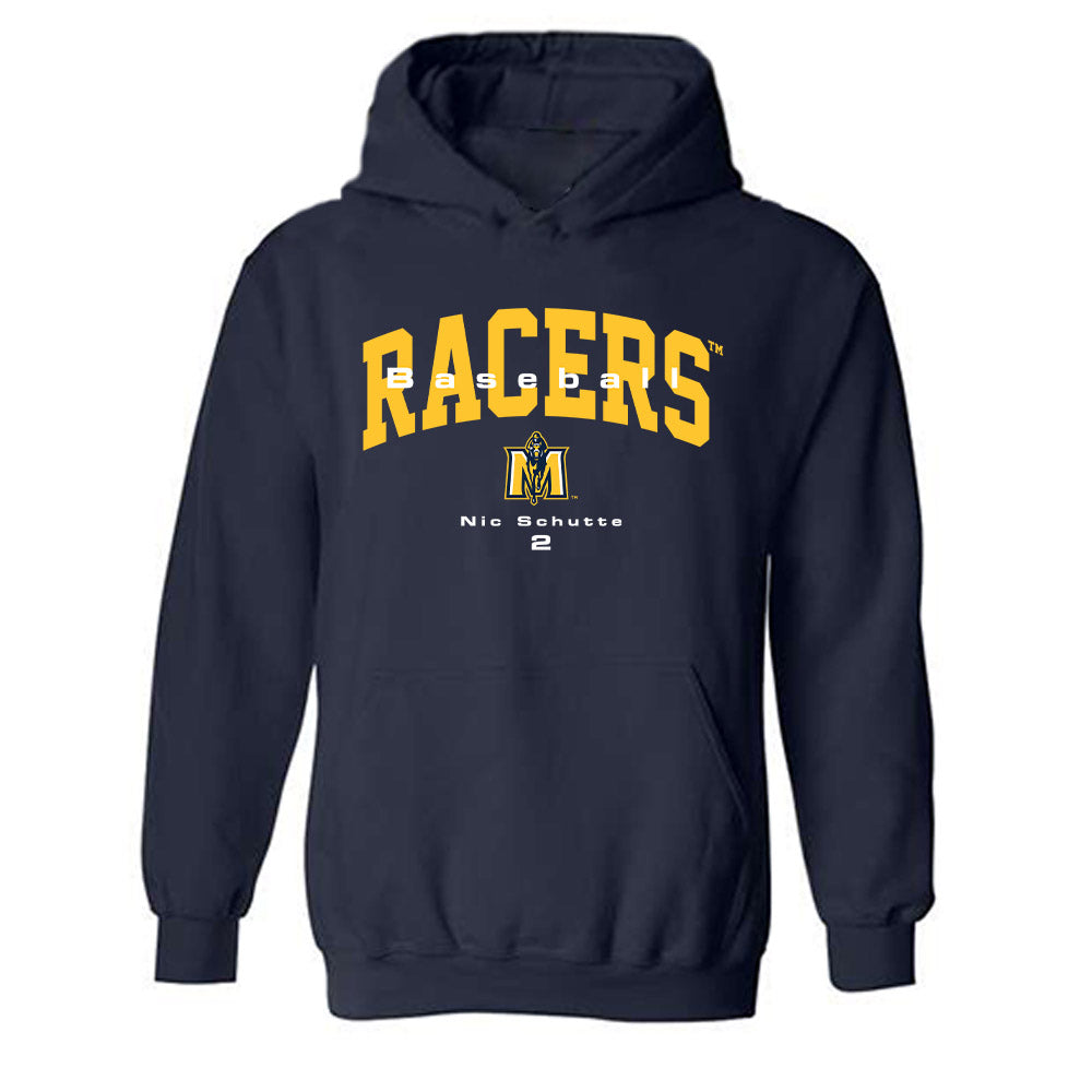 Murray State - NCAA Baseball : Nic Schutte - Classic Fashion Shersey Hooded Sweatshirt-0