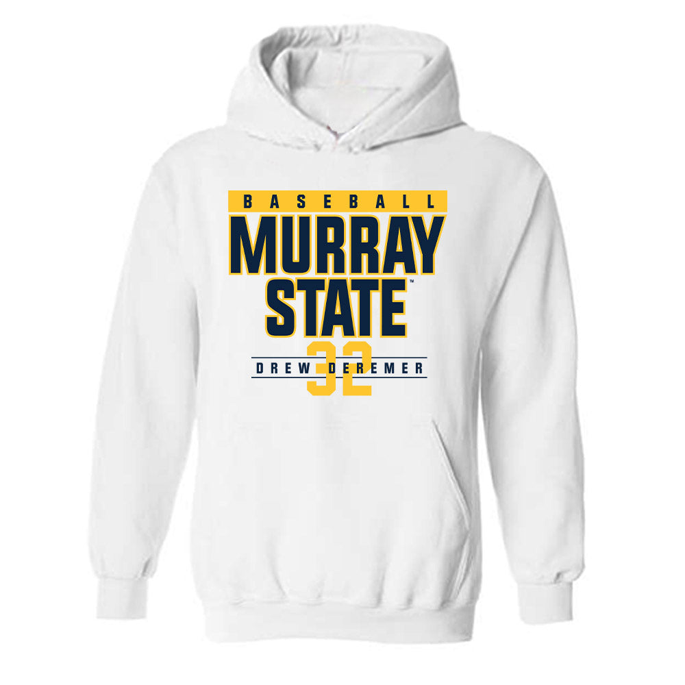 Murray State - NCAA Baseball : Drew Deremer - Classic Fashion Shersey Hooded Sweatshirt-0