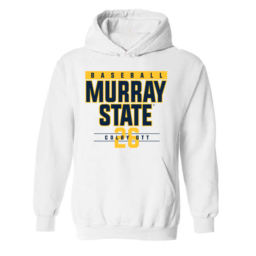 Murray State - NCAA Baseball : Colby Ott - Classic Fashion Shersey Hooded Sweatshirt-0